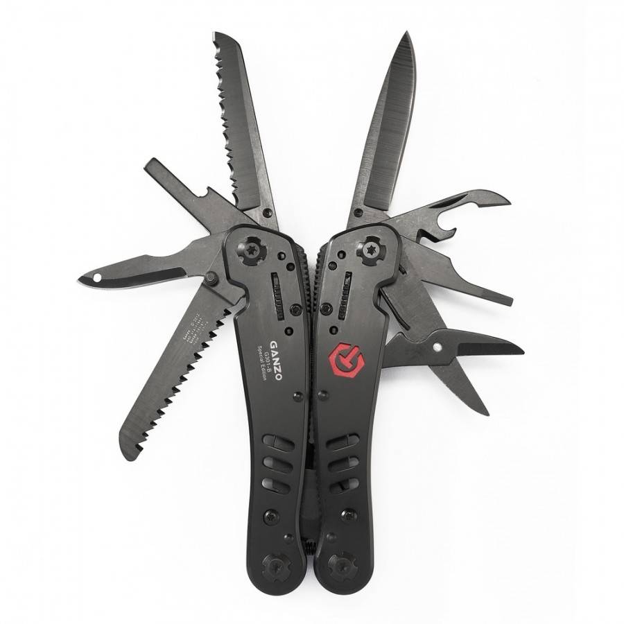 Ganzo G301B 440C MultiTool 26-in-1 105mm for Outdoor Use