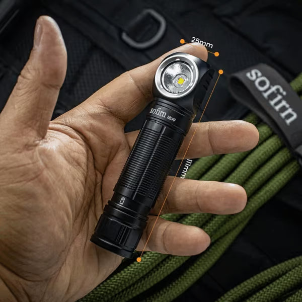 Sofirn HS40 2000 Lumen 175m Throw Rechargeable Headlamp with 18650 Battery