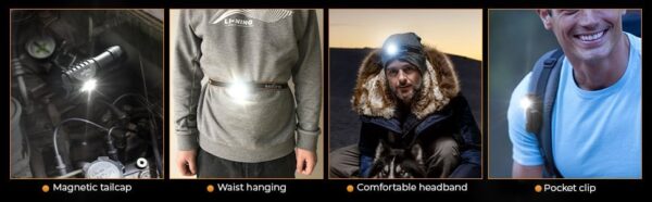 Sofirn HS10 1100 Lumen 129m Throw Rechargeable Headlamp with 18650 Battery