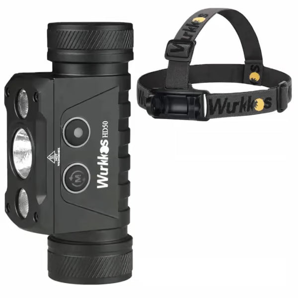 Wurkkos HD50 4000 Lumen 239m Throw Rechargeable Headlamp with 21700 Battery