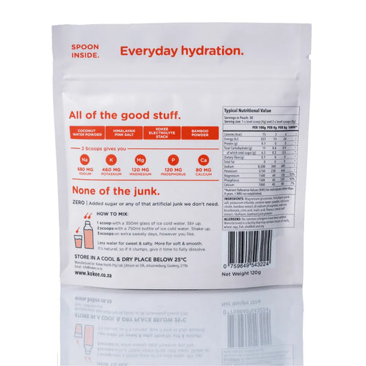 Kokee The Everyday Electrolyte Mix | 30 Scoops - Naartjie Strawberry Flavour