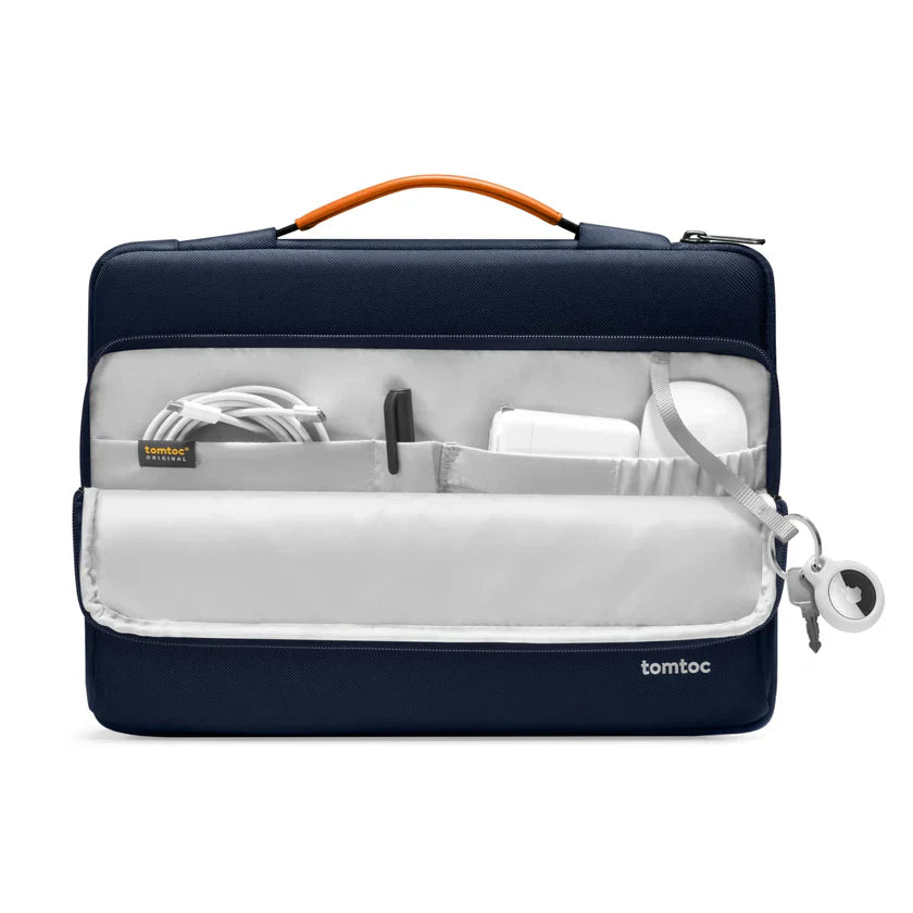 Defender-A14 Laptop Briefcase/ handbag - Navy blue 13.5 - 14 inch