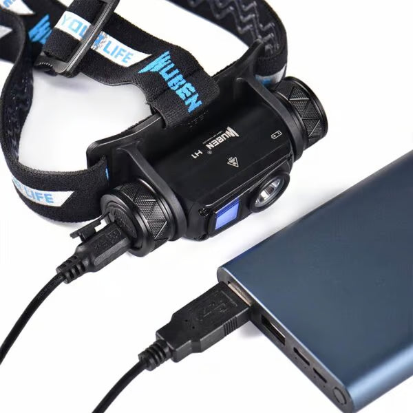 Wuben H1 1200 Lumen 179m Throw Rechargeable LED Headlamp with 18650 Battery