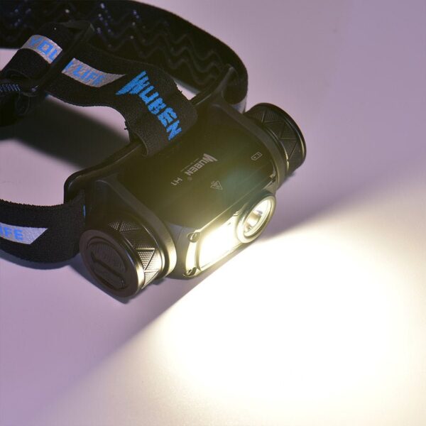 Wuben H1 1200 Lumen 179m Throw Rechargeable LED Headlamp with 18650 Battery