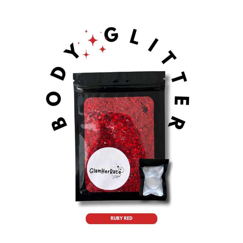 Glam-Her-Race Pack ✨ Includes body glitter + application gel