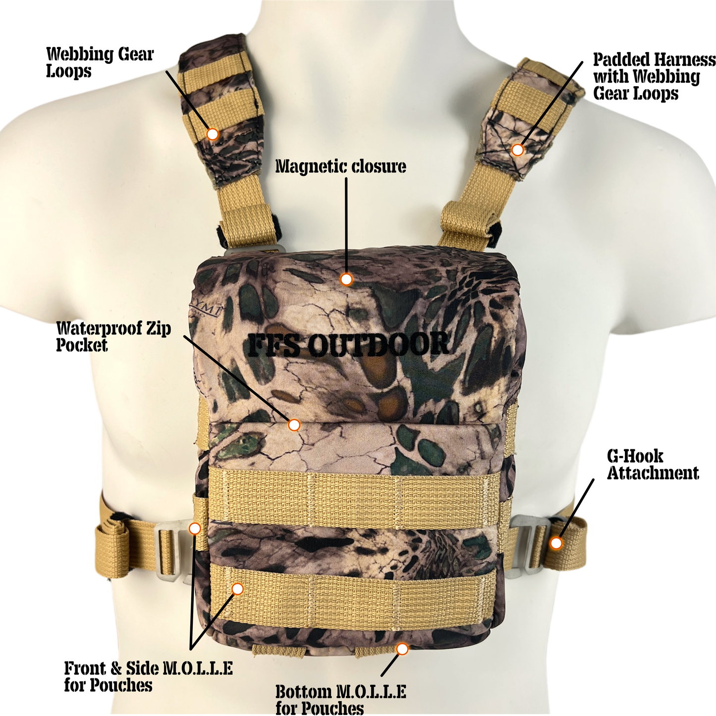 Impi Binocular chest pack and harness