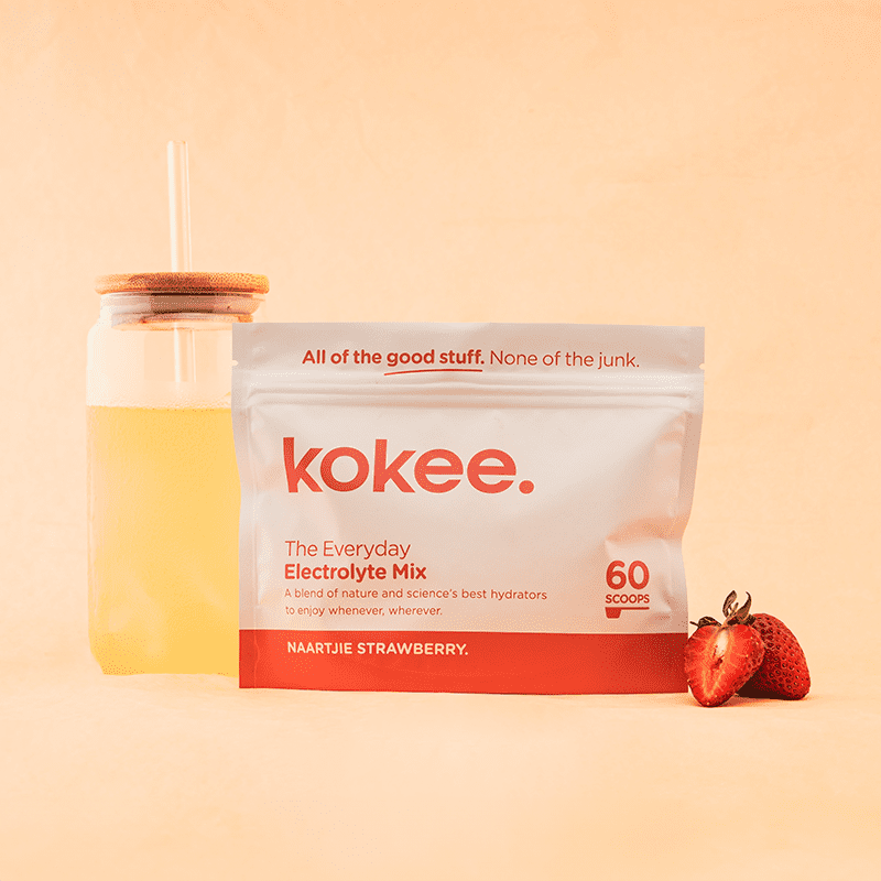 Kokee - The Everyday Electrolyte Mix | 60 Scoops - Naartjie Strawberry Flavour