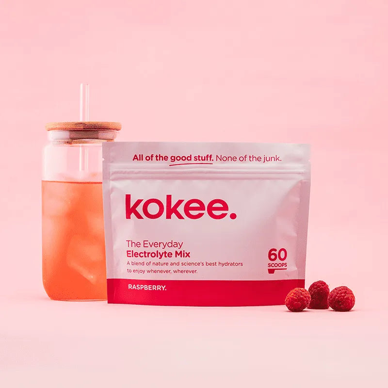 Kokee - The Everyday Electrolyte Mix | 60 Scoops - Raspberry Flavour