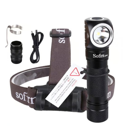 Sofirn SP40 1200 Lumen 136m Throw Rechargeable Headlamp with 18650 Battery