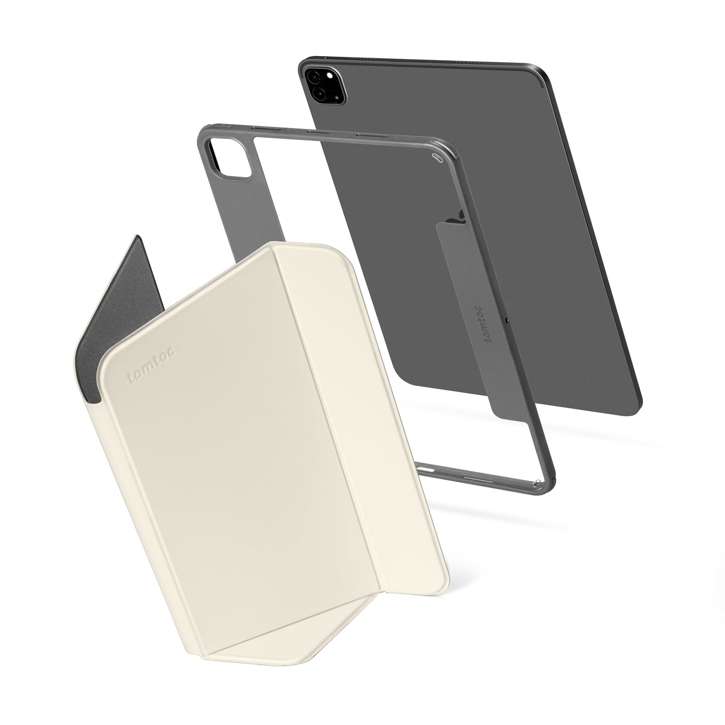 Inspire-B53 iPad 4-mode Hybrid Case Ivory White 11-inch [up to 5th Gen Air / 4th Gen Pro]