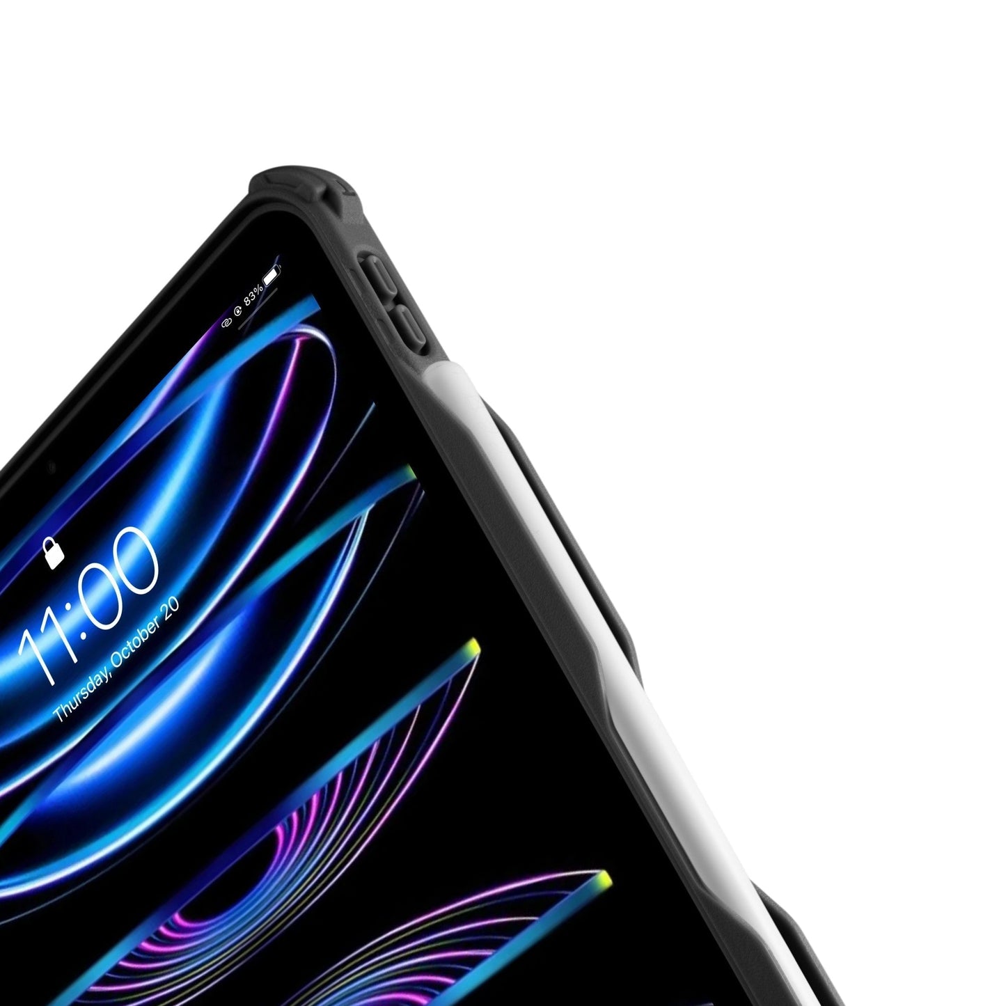 Inspire-B57 Detachable Ultra Case Diamond Black for 12.9-inch iPad Pro 2022 Gen