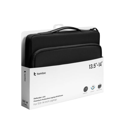 Defender-A14 Premium Laptop Briefcase / handbag - black 16 inch