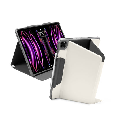 Inspire-B53 iPad 4-mode Hybrid Case Ivory White 11-inch [up to 5th Gen Air / 4th Gen Pro]