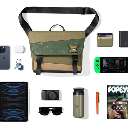 Slash-T27 Shoulder Bag Green 6.5L 11-inch