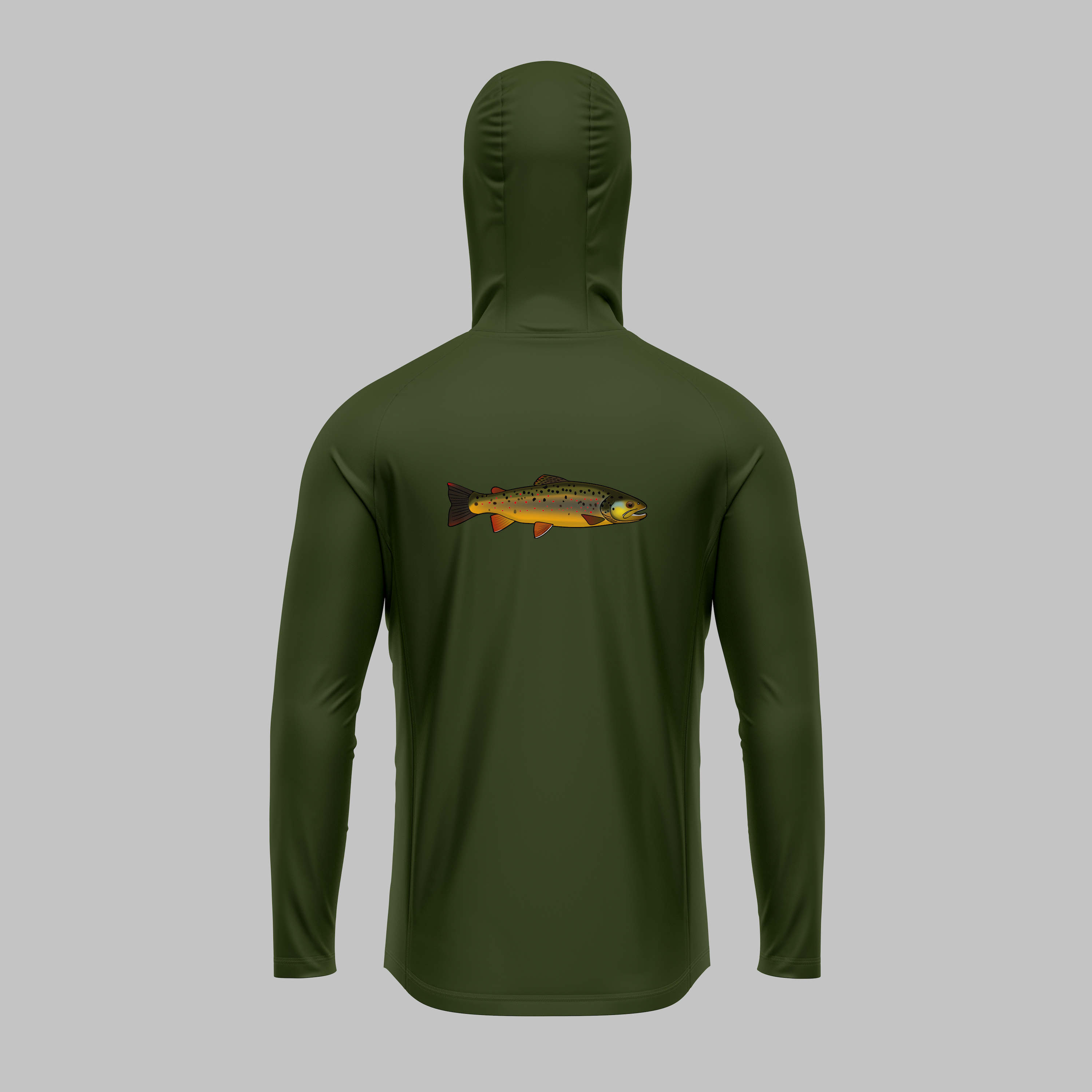 Mens Pro Sun Hoodie - Limited edition Fresh Water Fish