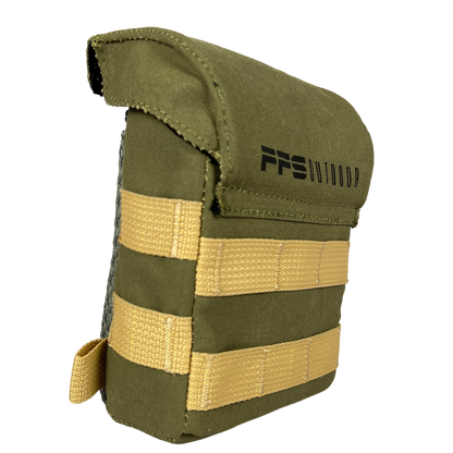 Binocular chest pack bag olive