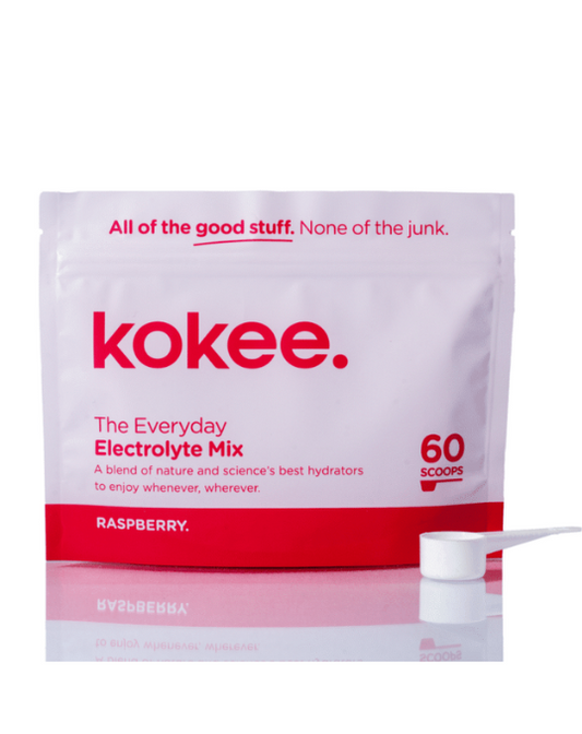 Kokee - The Everyday Electrolyte Mix | 60 Scoops - Raspberry Flavour