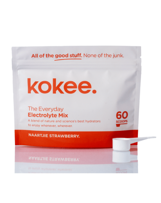 Kokee - The Everyday Electrolyte Mix | 60 Scoops - Naartjie Strawberry Flavour