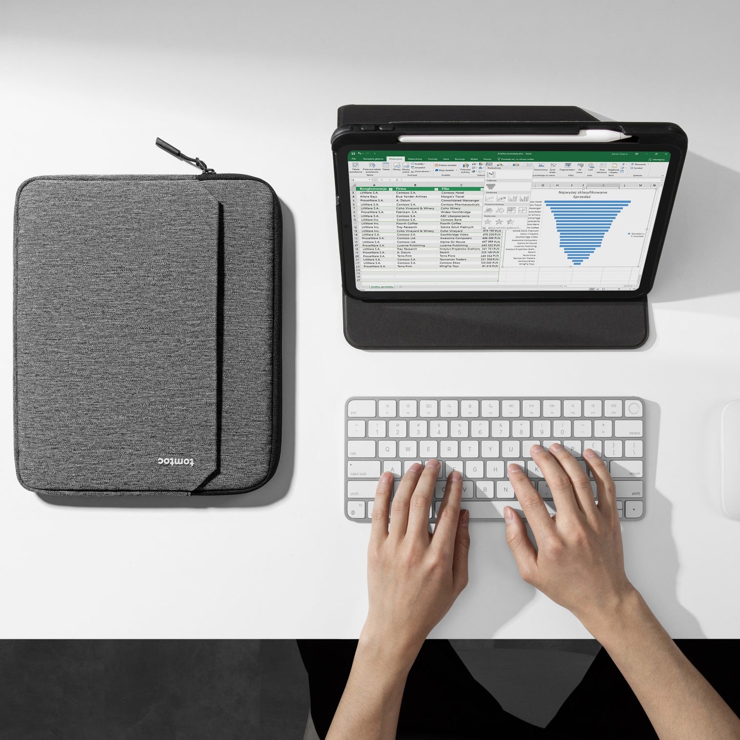 Light-B18 Tablet Sleeve - Grey 12.9 Inch iPad