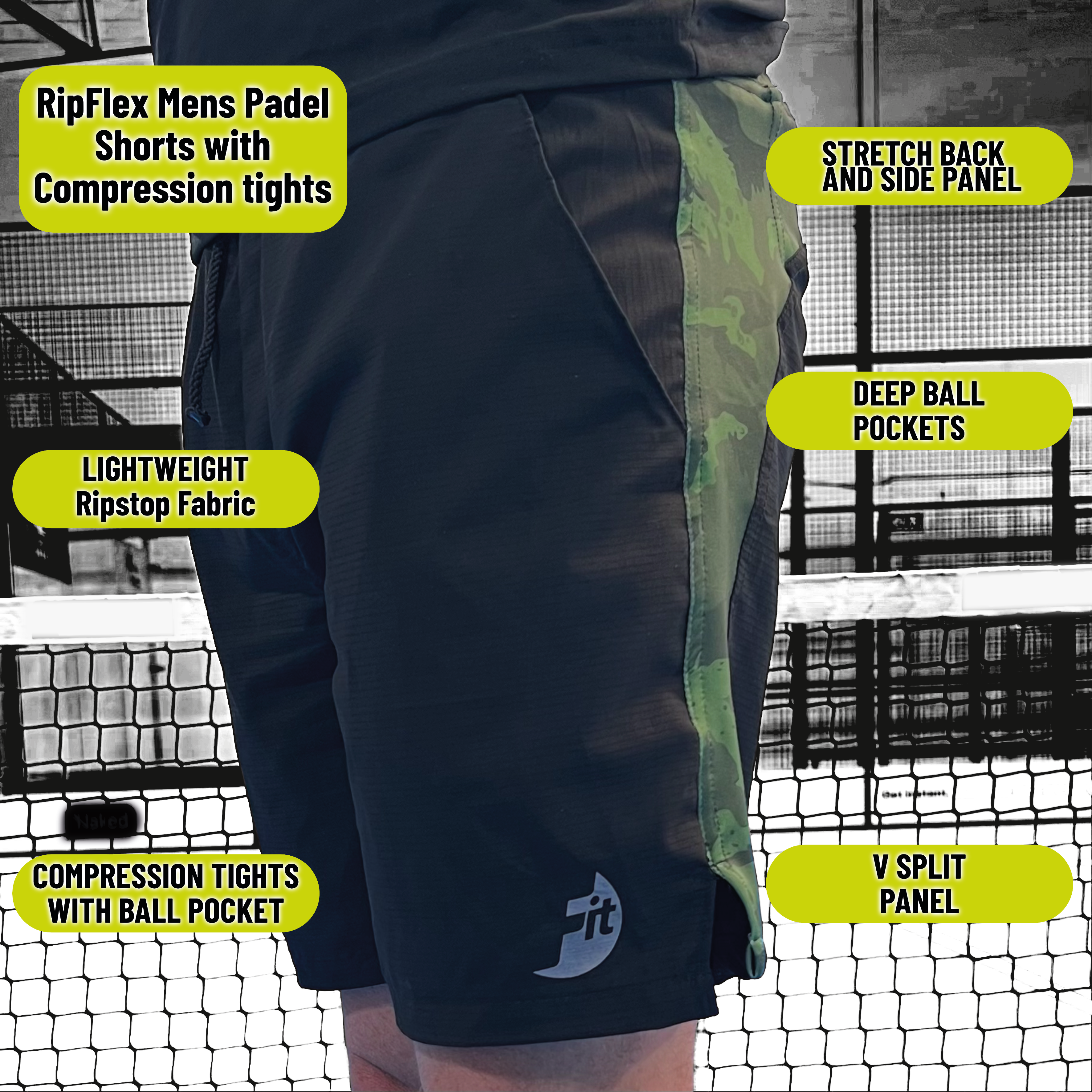 Men's F-it RipFlex Shorts with Compression tights