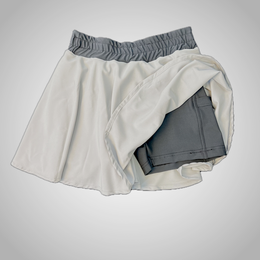 Womens Padel Skort skirt with tights| Gym shorts