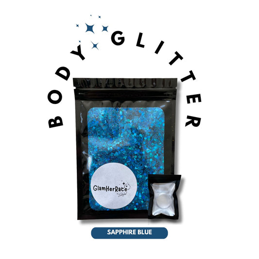 Glam-Her-Race Pack ✨ Includes body glitter + application gel