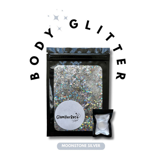 Glam-Her-Race Pack ✨ Includes body glitter + application gel