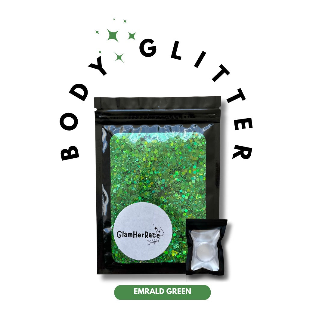 Glam-Her-Race Pack ✨ Includes body glitter + application gel
